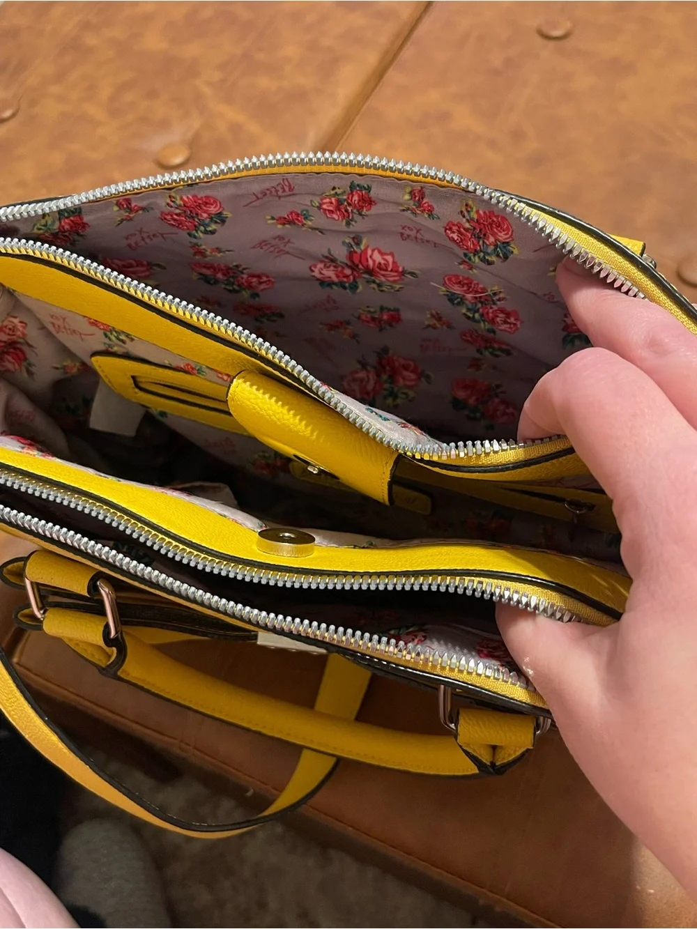Betsey Johnson mustard yellow